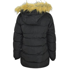 Kids Girls Boys Fashion Padded Casual School Black Jacket Bubble Coat 5-13 Years