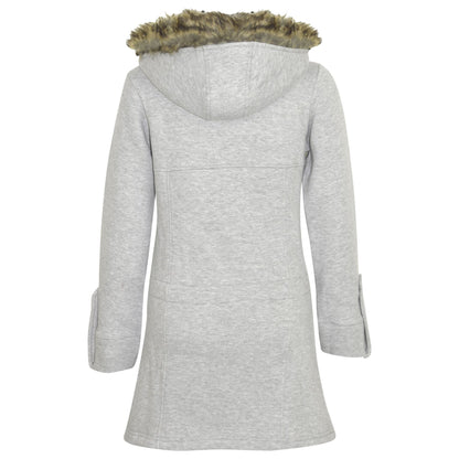 GIRLS COAT KIDS FLEECE PARKA JACKET LONG FAUX FUR HOODED SUMMER COATS AGE 7-13Y