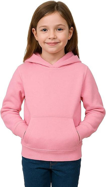 Girls Boy Plain & Tie Dye Print Sweatshirt Pullover Hooded Jumper PE School Coat