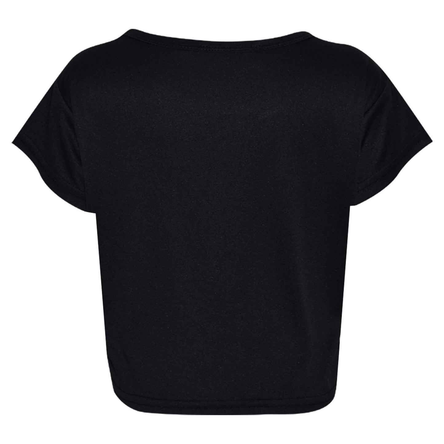 Girls Top Kids Selfie Print Stylish Crop Top & Skater Skirt Set Age 7-13 Years