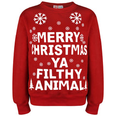 Girls Boys Merry Christmas Jumper Xmas Holiday Crewneck Sweatshirt Pullover Top