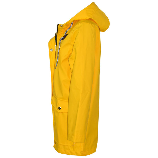 A2Z 4 Kids PU Raincoat Yellow Jackets Windbreaker Waterproof Parka Shower Resistant Hooded Raincoat Girls Boys Age 5-13 Years