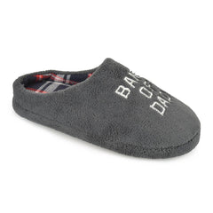 A2Z Mens BANK OF DAD Mule Slippers Adult Quilted Puffer Slip-On House Shoes