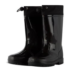 Kids Girls Boys Wellies Wellington Twin Tread Rainboot Non Slip Waterproof Shoes