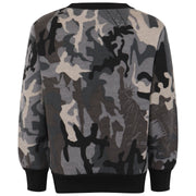 A2Z 4 Kids Camouflage Charcoal Tracksuit Jumper Sweatshirt Set with Jogger Bottoms PE School Sports Activewear Set Girls Boys Children Age 2-13 years