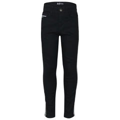 Kids Boys Skinny Denim Jeans Contrast Taped Stretchy Pants Trouser Age 5-13 Year