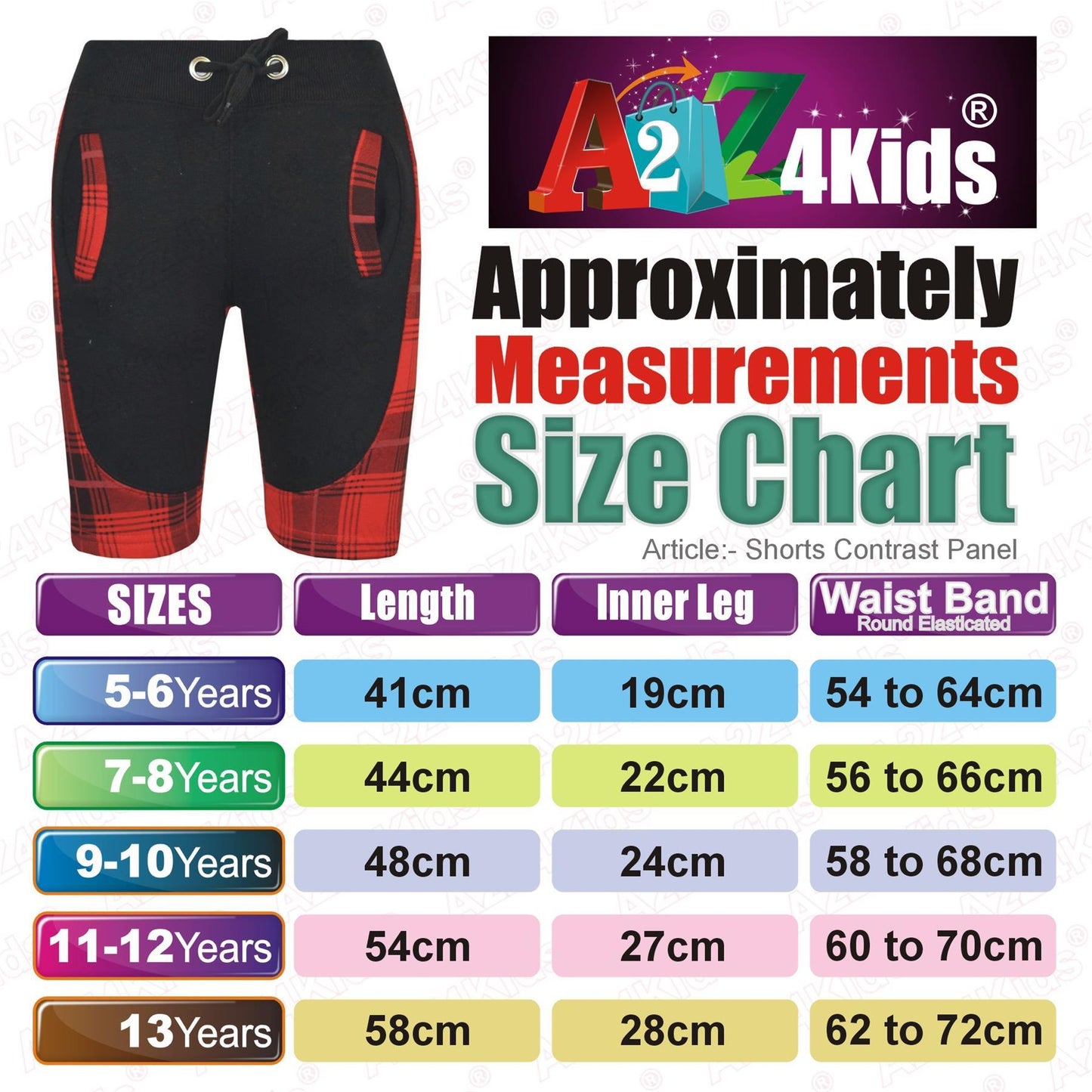 Kids Shorts Girls Boys Fleece Camouflage Panel Chino Short Knee Length Half Pant