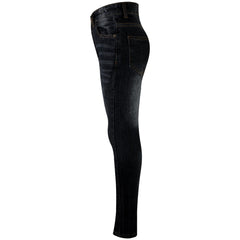 Kids Boys Stretchy Jeans Knee Ripped Denim Skinny Bikers Pants Slim Trouser 5-13