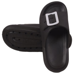 A2Z Girls Teens Open Toe Knitted Effect Lightweight Flat Ladies Walking Sliders