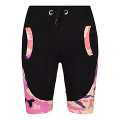 Kids Shorts Girls Boys Fleece Camouflage Panel Chino Short Knee Length Half Pant