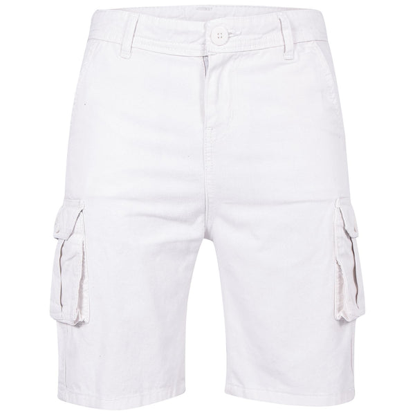 Cargo Shorts Casual Combat Trendy White Multi Pocket Summer Cool Lightweight