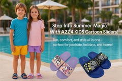 A2Z 4 Kids Boys Girls Sliders Sandals Cute Dinosaur Unicorn Summer Beach Shoes