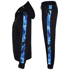 Kids Girls Boys Jogging Suit Fleece Hooded Hoodie Bottom Tracksuit Jogger 5-13Yr