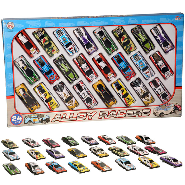 A2Z 4 Kids 24 PCS Alloy Racer Cars Collectible Toy Car High-Performance Toys Car