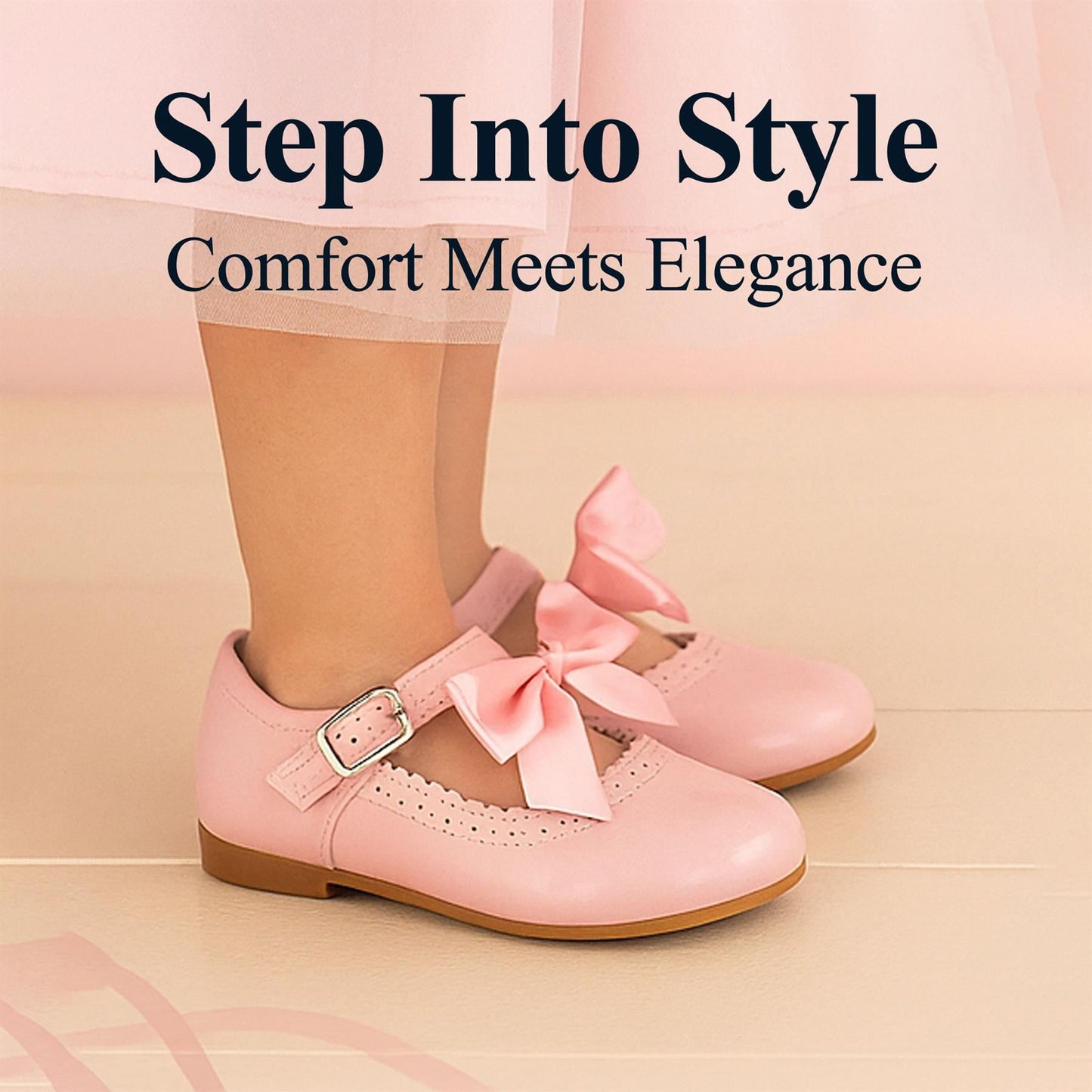 A2Z 4 Kids Girls Toddler School Shoes Removable Bow Patent Leather Mary Jane