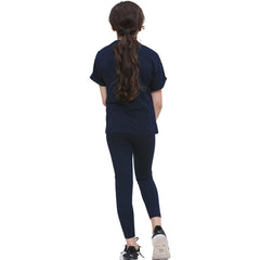 Girls Top Kids Short sleeves Varsity Lion Print T Shirt & Legging Outfit Set