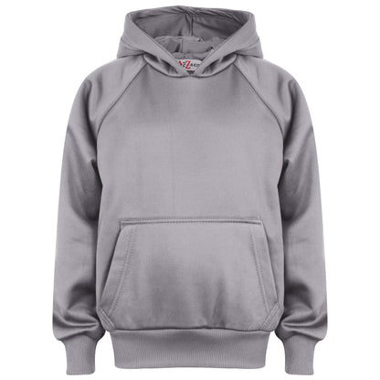 Kids Girls Boys Plain Tracksuit Hooded Sweat Hoodie Bottom Jog Suit Joggers 5-13
