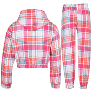 Kids Tie Dye Tracksuit Gym Cropped Hoodie Sweatpants Cord Set Girls Age 5-13