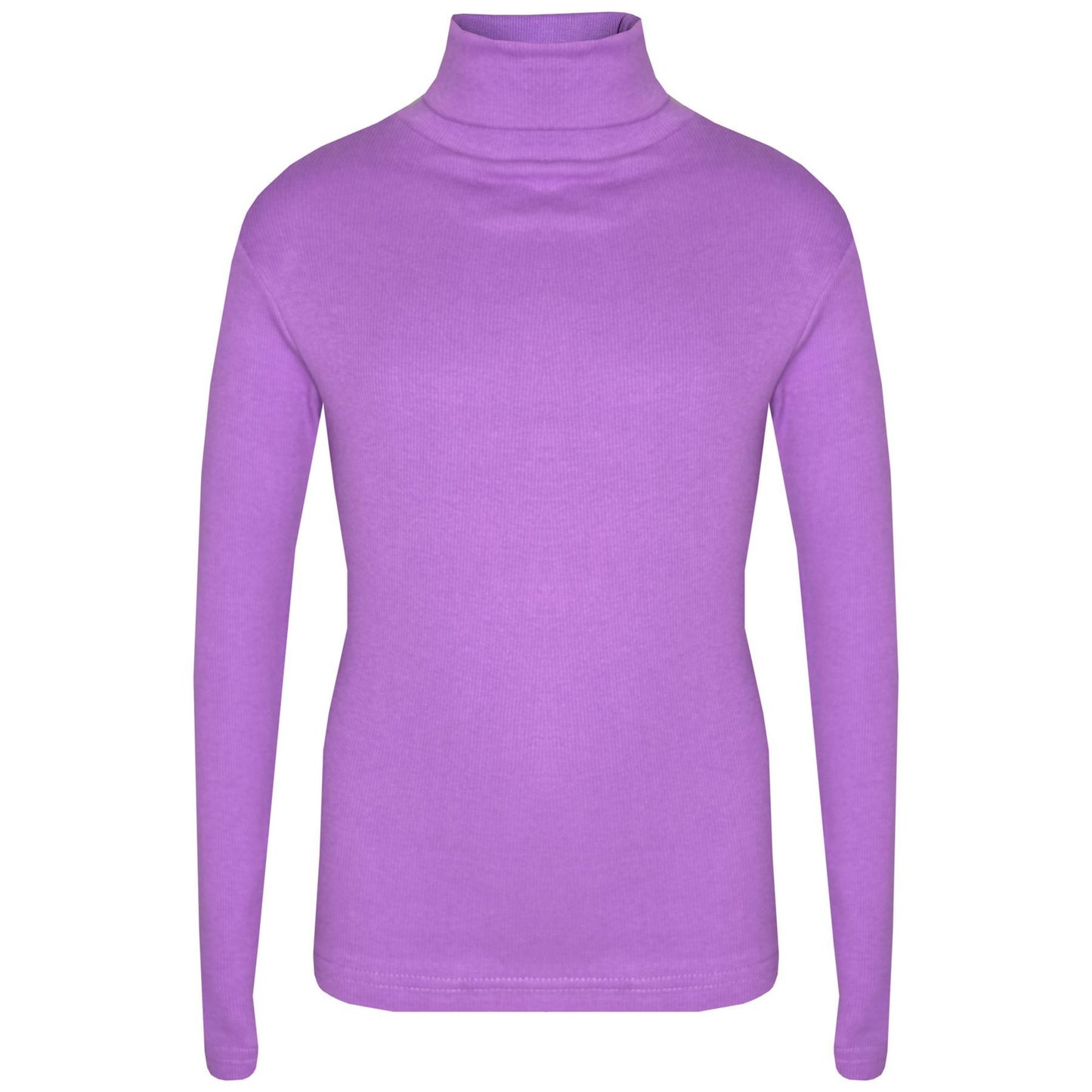 Kids Girls Polo Neck T Shirt Thick Cotton Turtleneck Jumper Long Sleeve Top 2-13
