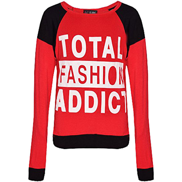 Kids Girls TOTAL FASHION ADDICT Printed Trendy Top & Fashion Legging Set 7-13 Yr