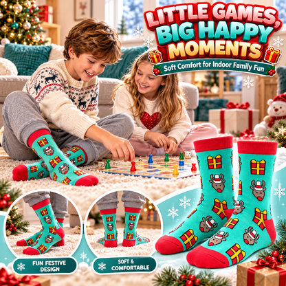 Kids Boys Girls Cotton Rich Christmas Socks Xmas Festive Soft Winter Socks