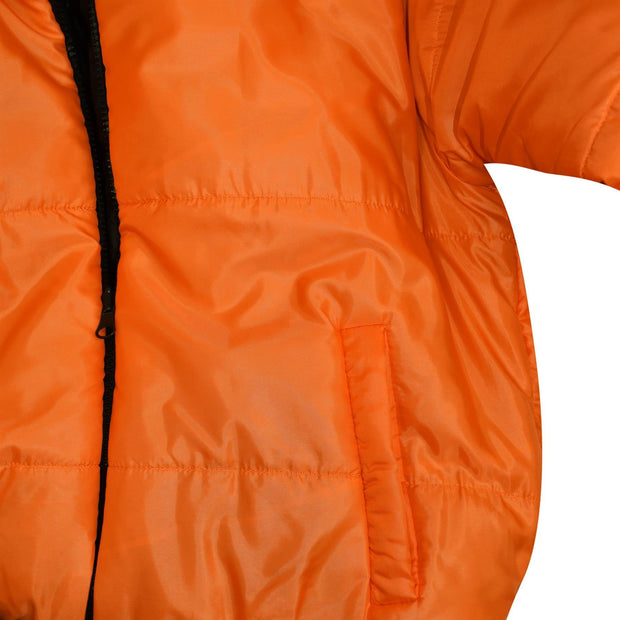 Girls Jackets Kids Reversible Cropped Hooded Padded Puffer Jacket Coat 5-13 Year