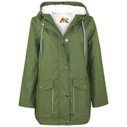 PU Raincoat Jacket Windbreaker Waterproof Parka Hooded Girls Boys Age 5-13 Years
