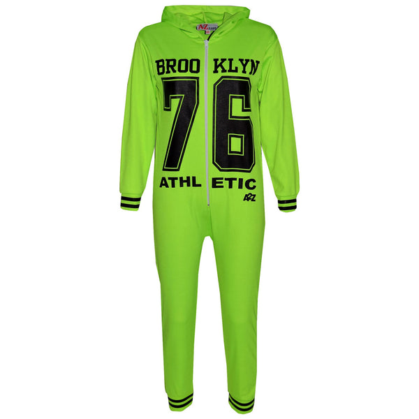 A2Z Onesie One Piece Kids Girls Boys Brooklyn Print Pyjamas Costume Gifts