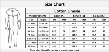 Kids Girls Boys Polka Dot Cotton A2Z Onesie One Piece Hooded Jumpsuit 2-13 Years