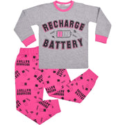 A2Z 4 Kids Splash Print Pyjama Set Contrast Colour PJS Matching Top Bottom Pink Pyjamas Comfy Loungewear Shorts Set Gifts for Girls Age  5-6, 7-8, 9-10, 11-12 & 13 years