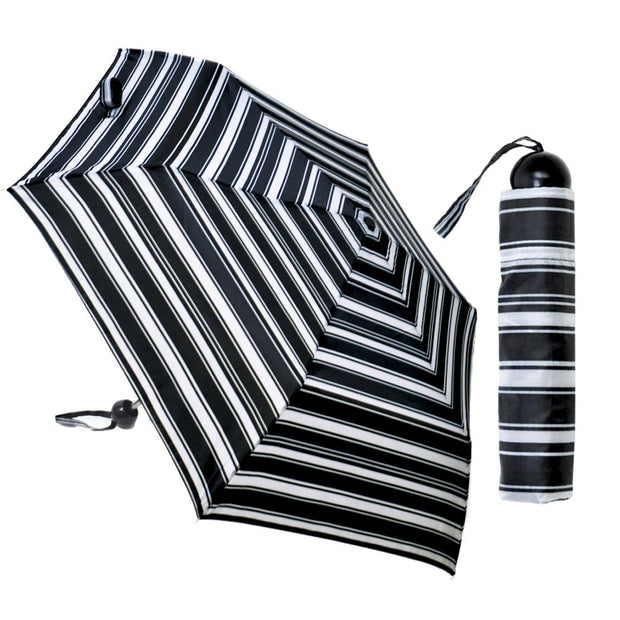 A2Z Supermini Umbrella Ball Handle Monochrome Lightweight Folding Handbag Brolly - A2Z 4 Kids