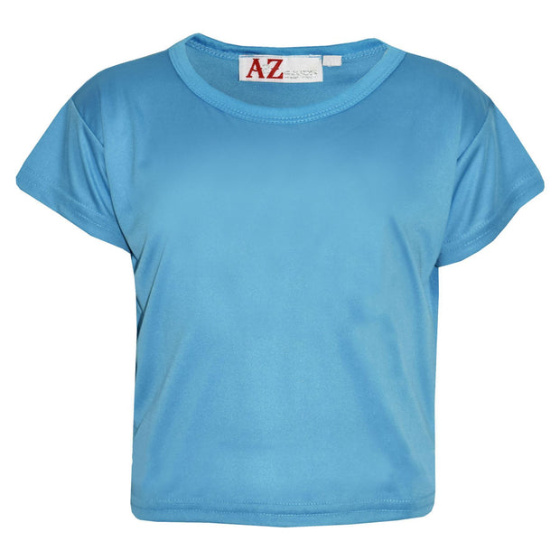 A2Z 4 Kids Girls Top Kids Plain Color Stylish Fahsion Trendy T Shirt Crop Top New Age 7-13 Years