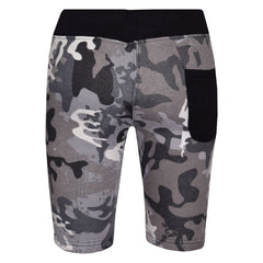 Kids Shorts Girls Boys Fleece Camouflage Panel Chino Short Knee Length Half Pant