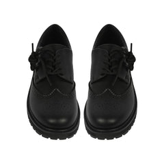 A2Z Girls Teens Ladies Brogue School University Office Lace Up PU Leather Shoes