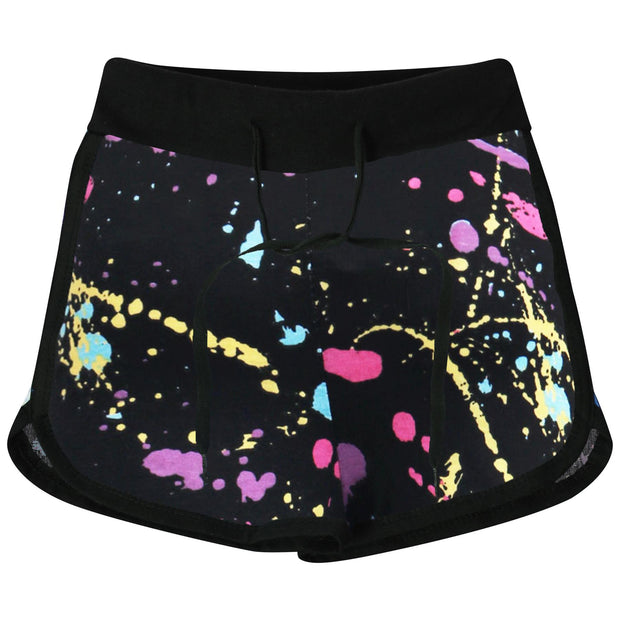 A2Z 4 Kids Pastel Splash Print 100% Cotton Gym Dance Sports Trendy Fashion Summer Hot Short Running Pants For Girls New Age 5-13 Years