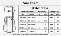 A2Z 4 Kids Girls Black Panel Skater Dress Pastel Splash Print Fashion Party Top Summer Dresses New Age 5 6 7 8 9 10 11 12 13 Years - A2Z 4 Kids