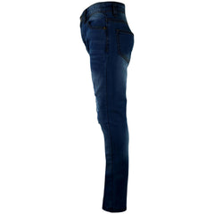 Kids Boys Stretchy Jeans Knee Ripped Denim Skinny Bikers Pants Slim Trouser 5-13