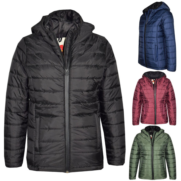 Kids Boys Jacket Ultra Lightweight Hooded Set Quick Dry Rain Ages 5-13