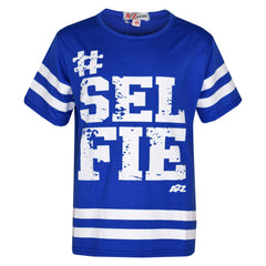 Girls Top Kids Designer's #Selfie Fashion T Shirt Top & Legging Set 7-13 Years