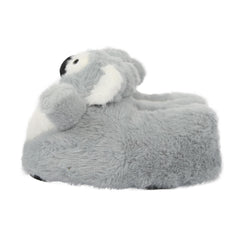 Kids Cute 3D Koala Slippers Soft Plush Warm Non-Slip Sole Cosy Indoor Footwear