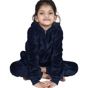 A2Z 4 Kids Girls Boys Plain Fleece Hooded Onesie Soft Comfortable for Children