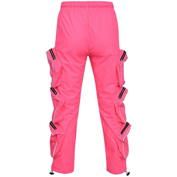 Kids Girls Cargo Trousers Elasticated Waist Comfortable Joggers Casual Pants