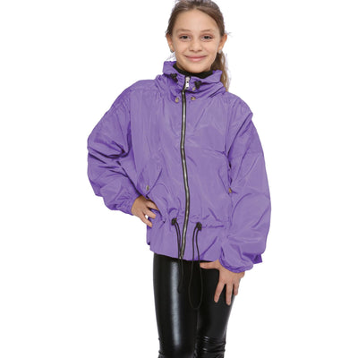 A2Z 4 Kids Windbreaker Shower Proof Windproof Lilac Jacket Stylish Lightweight Casual Coat Girls Cagoule Rain Mac Raincoats Age 5-13 Years - A2Z 4 Kids