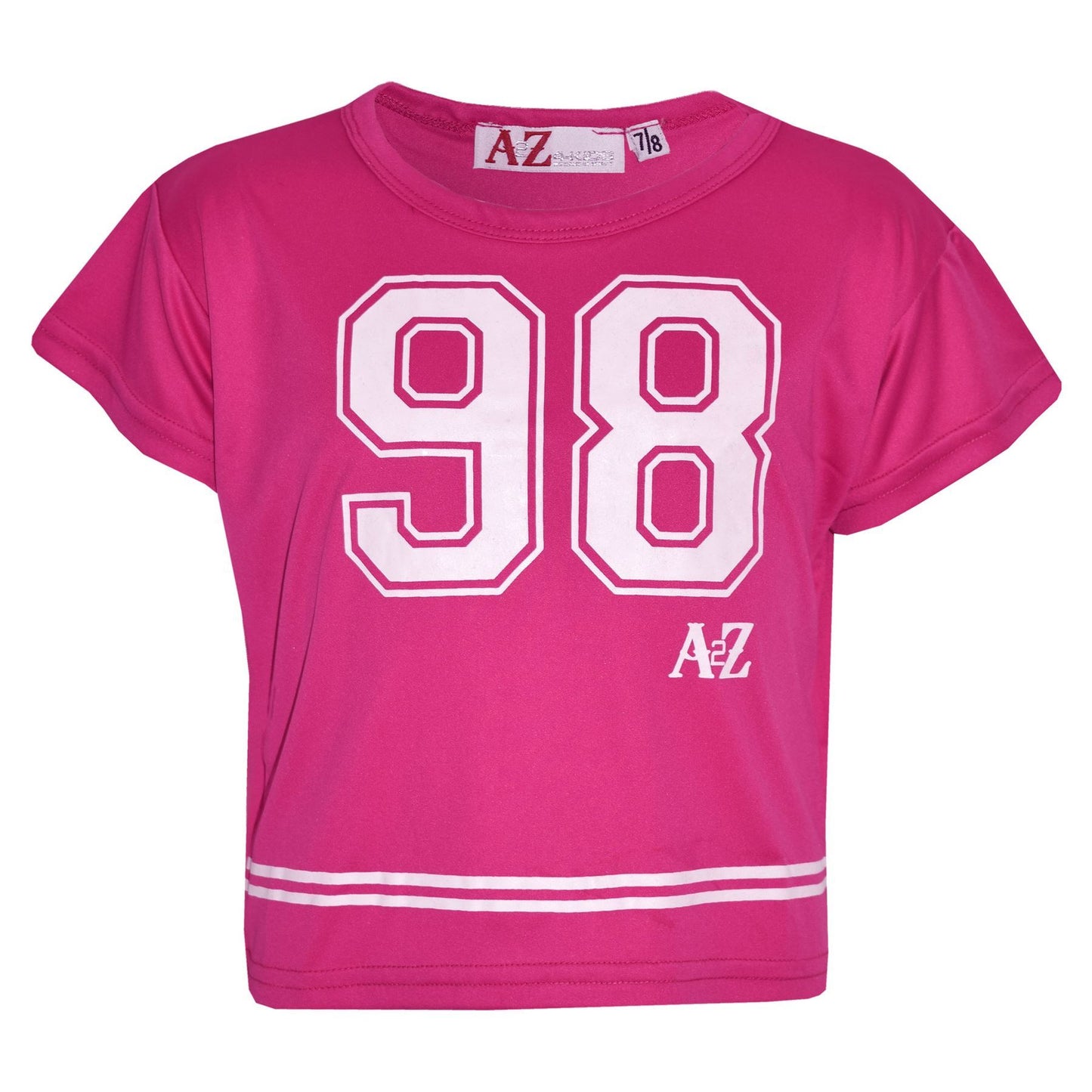 A2Z4Kids Girls Top Kids 98 Print Stylish Crop Top & Fashion Legging Set Age5-13Y