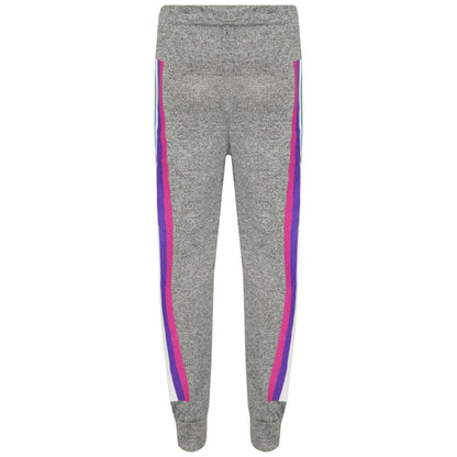 Kids Girls Lounge Suit Rainbow Striped Top Bottom Lounge Wear Tracksuit 7-13 Yr