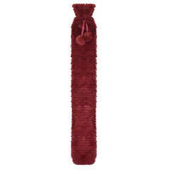 A2Z Hot Water Bottle 2 Litre Two Tone Fleece Cover Rubber Long Hot Water Bag