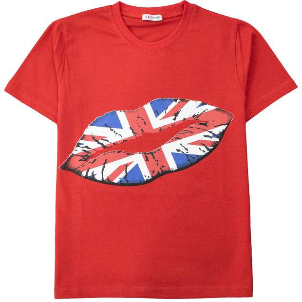 Kids Girls Boys T Shirts England Football World Cup Top & Tees Age 5-13 Years