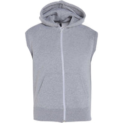 Kids Hooded Gilet Jacket Fleece Fabric No Sleeve Zipper Coat Boys Age 5-13 Year