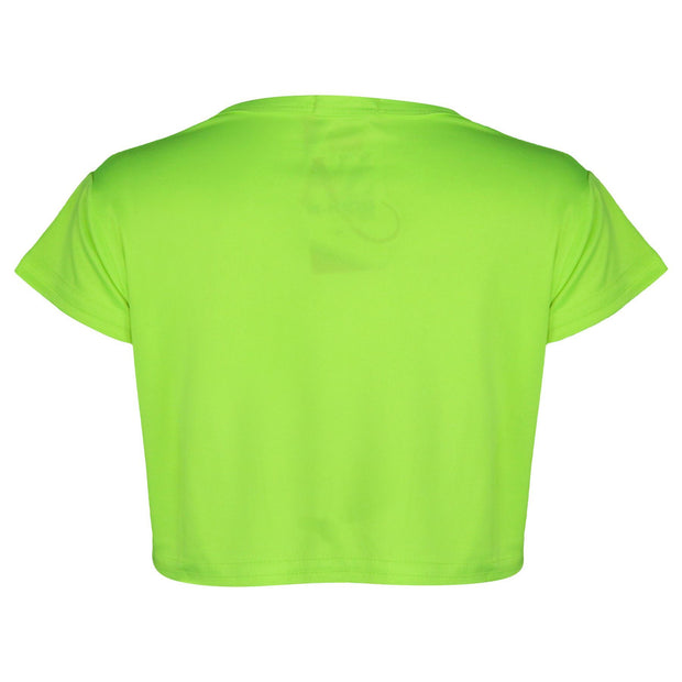 Kids Girls Crop Top Designer Floss Print Stylish Fashion T Shirt Tops 5-13 Years