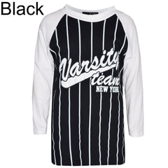 Boys Top Kids Designer's Varsity Team New York Print T Shirt Tops Age 7-13 Years